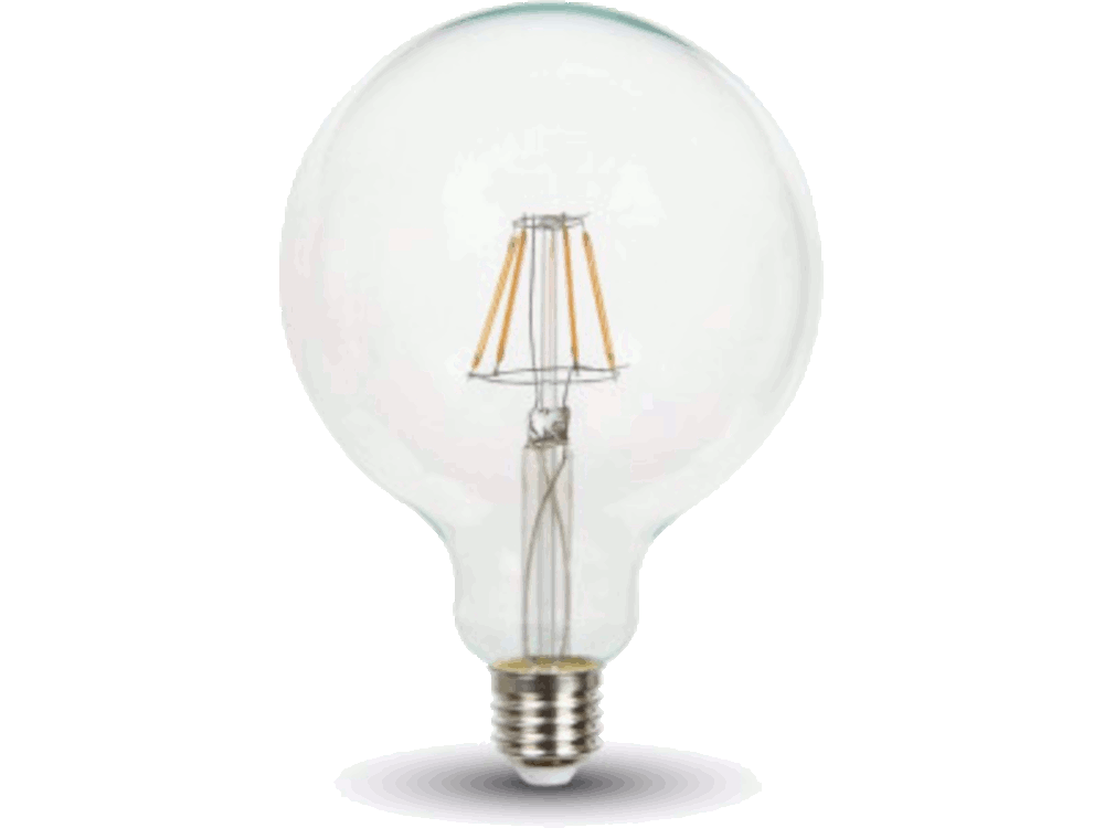 LED Bulb - 6W Filament E27 G125 2700K LUMEN: 550