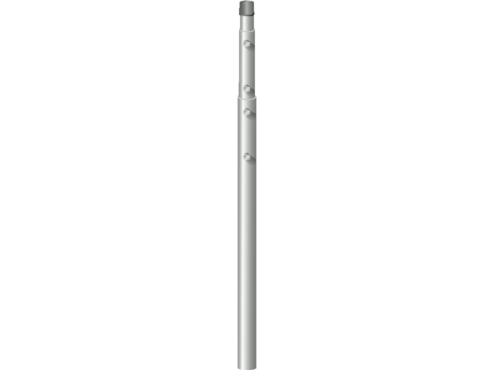 Palo telescopico 2x3 finale diam. 30 0,8 mm