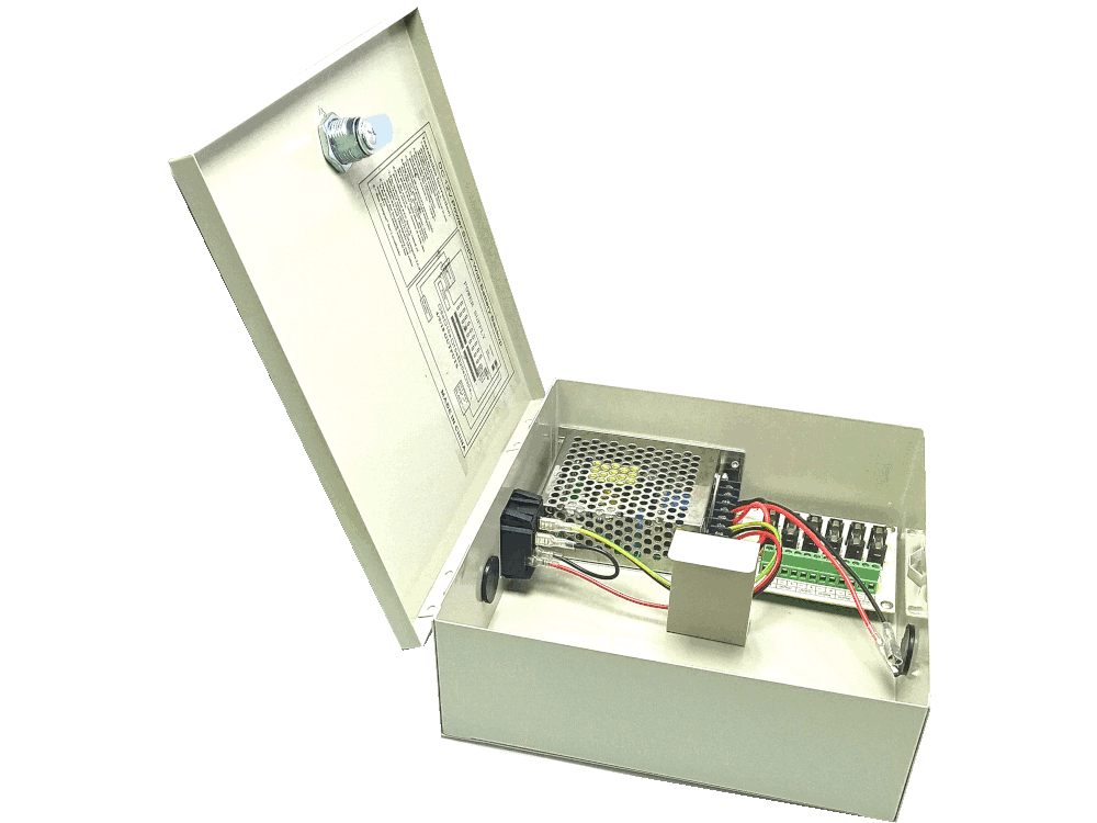 PowerBox 12V 3A - 6 uscite - Completo di caricabatteria con alloggiamento batteria PB 12V 7AH