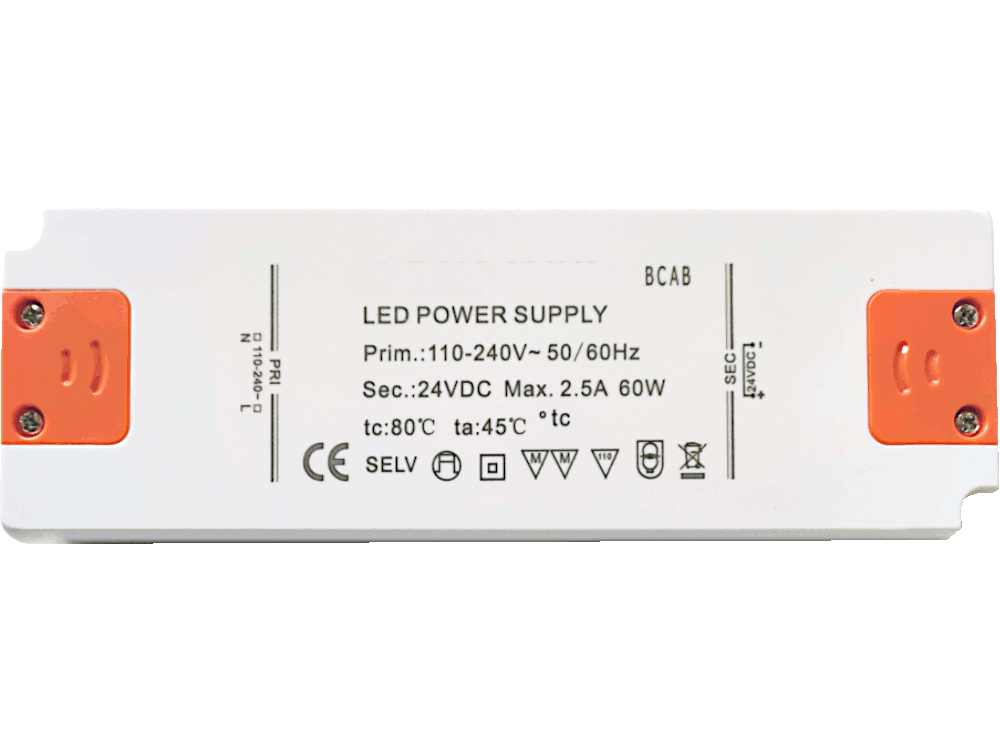 Alimentatore LED super piatto 12V 60W IP20