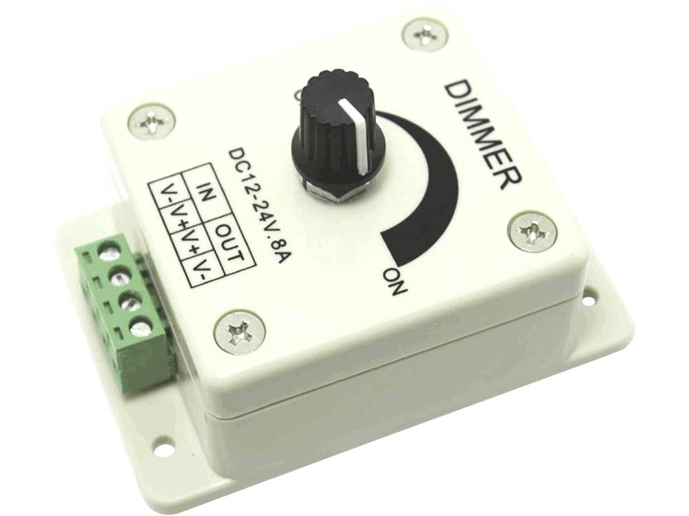 Dimmer 1 canale per LED - 12/24V 8A