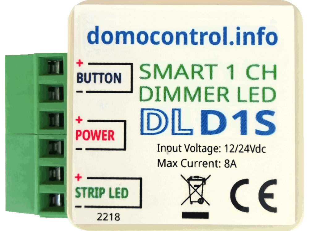DLD1S - Mini Dimmer LED a 1 canale con funzionalità avanzate